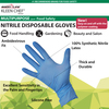 Kleen Chef Nitrile Disposable Gloves, Synthetic Nitrile Latex, Powder-Free, XL, 100 PK, Blue KC-MS-XL-DNG-1BL